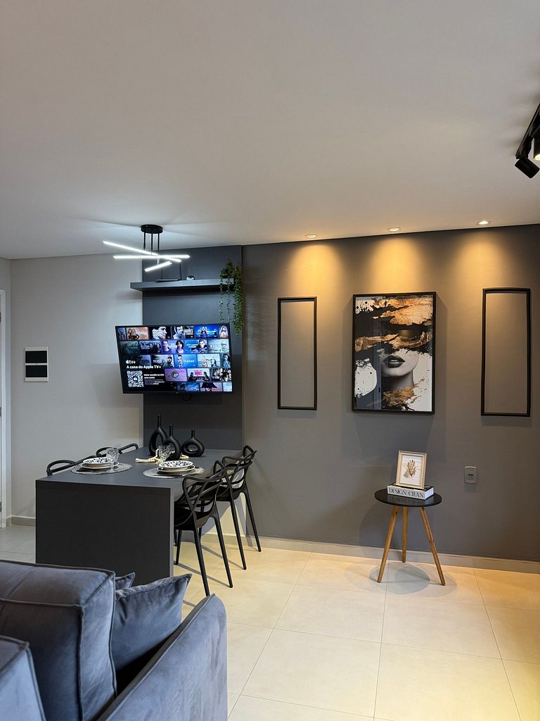 Loft com ar-condicionado no Centro