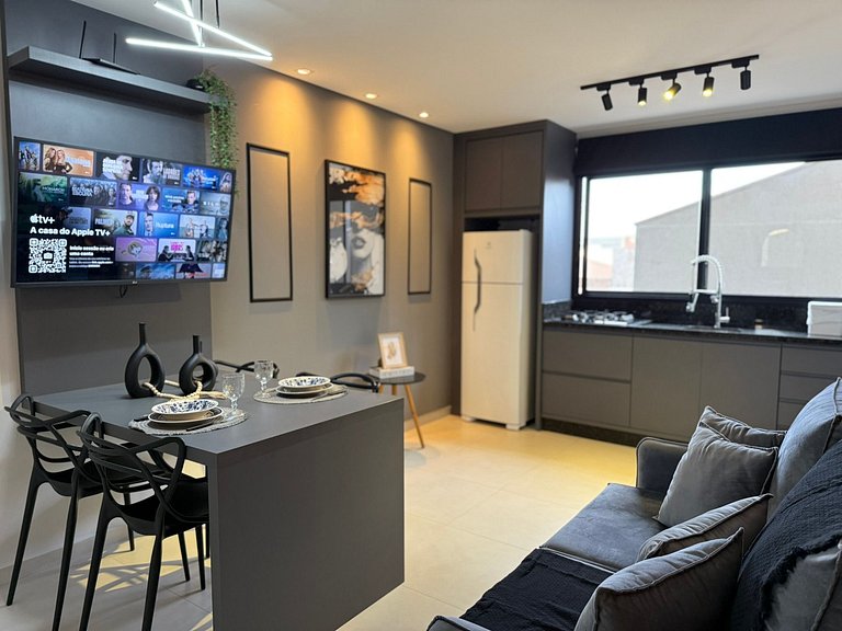 Loft com Ar-Condicionado no Centro de Guarapuava