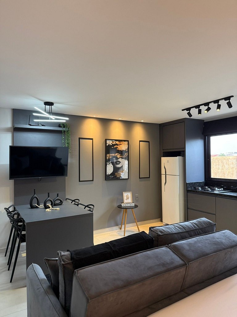 Loft com ar-condicionado no Centro