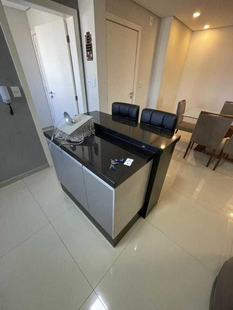 Apartamento todo mobiliado para locação no centro!