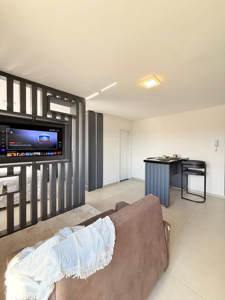 Loft Park- com ar-condicionado e churrasqueira