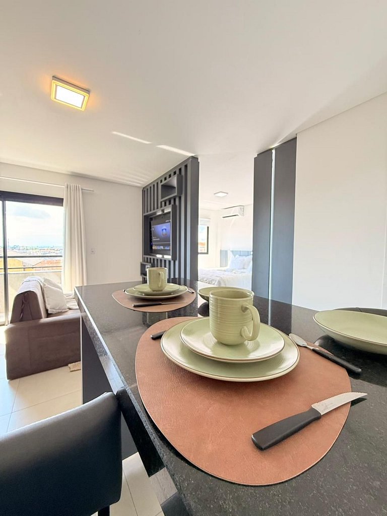 Loft Park- com ar-condicionado e churrasqueira