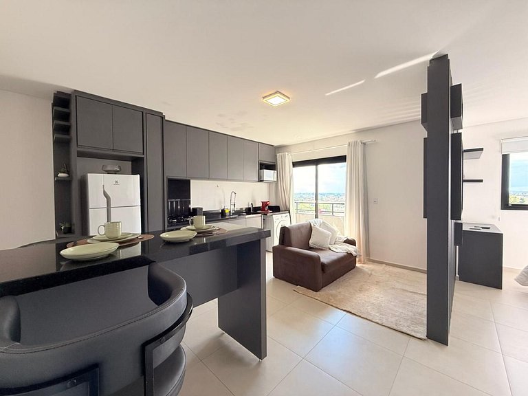 Loft Park- com ar-condicionado e churrasqueira