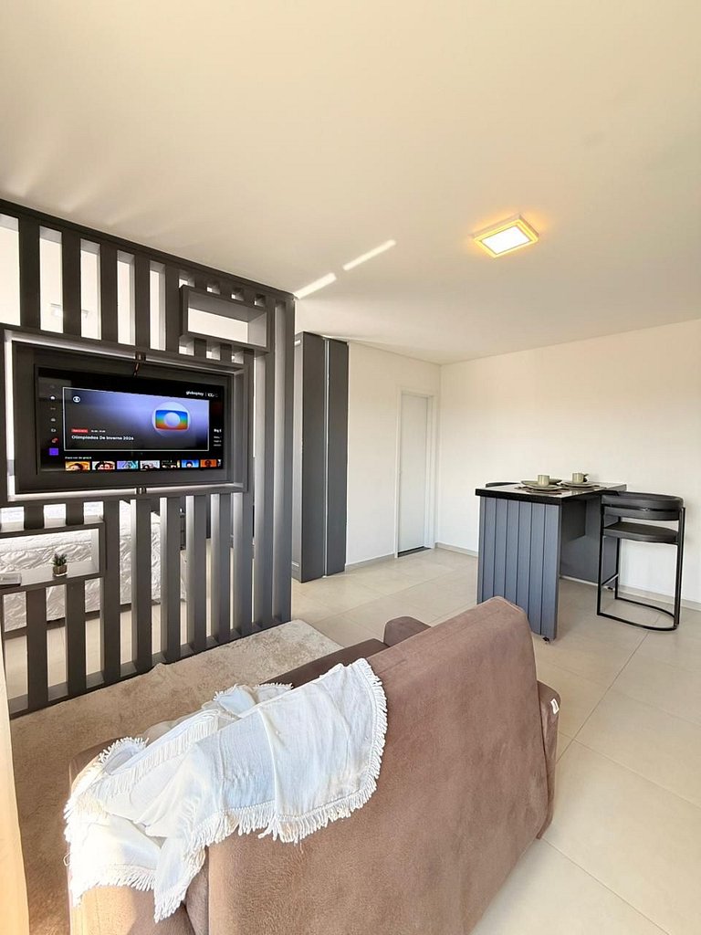 Loft Park- com ar-condicionado e churrasqueira