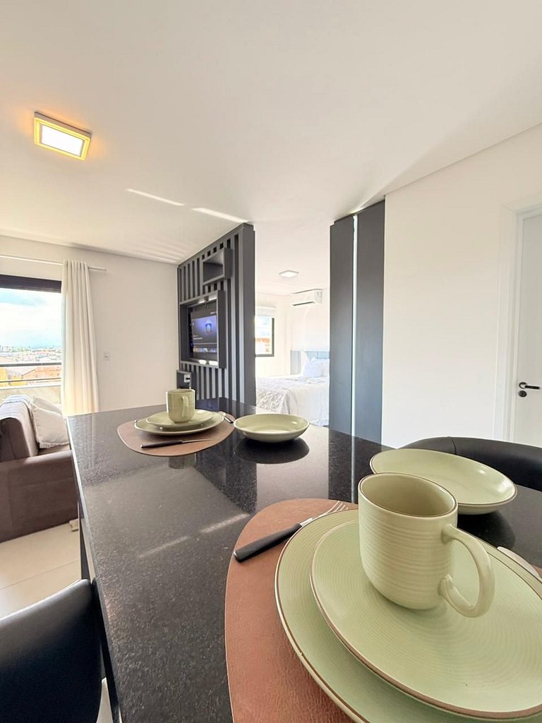 Loft Park- com ar-condicionado e churrasqueira