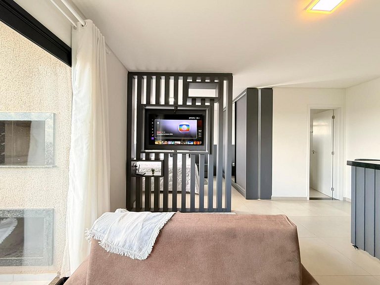 Loft Park- com ar-condicionado e churrasqueira