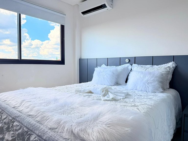 Loft Park- com ar-condicionado e churrasqueira