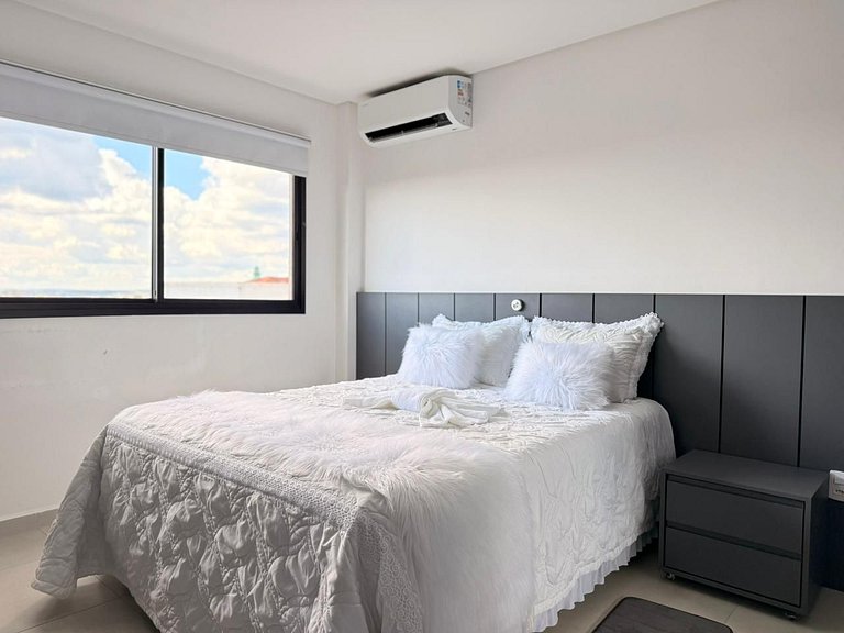 Loft Park- com ar-condicionado e churrasqueira